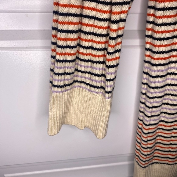 Chinti & Parker Multicolored Fine Lines Silk-Cotton Sweater - Picture 5 of 10